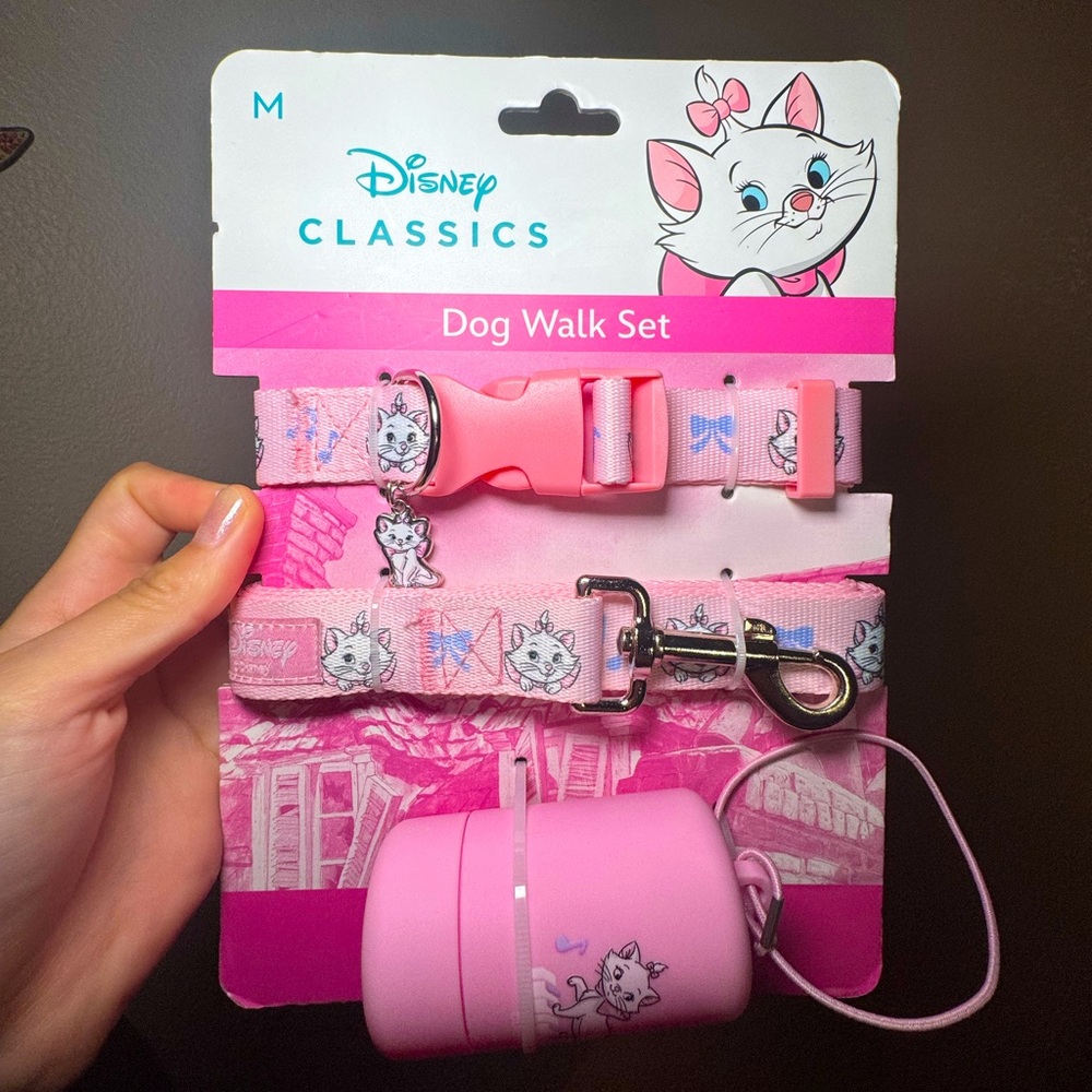 Disney Classics Pink Dog Walk Pet Accessory Set